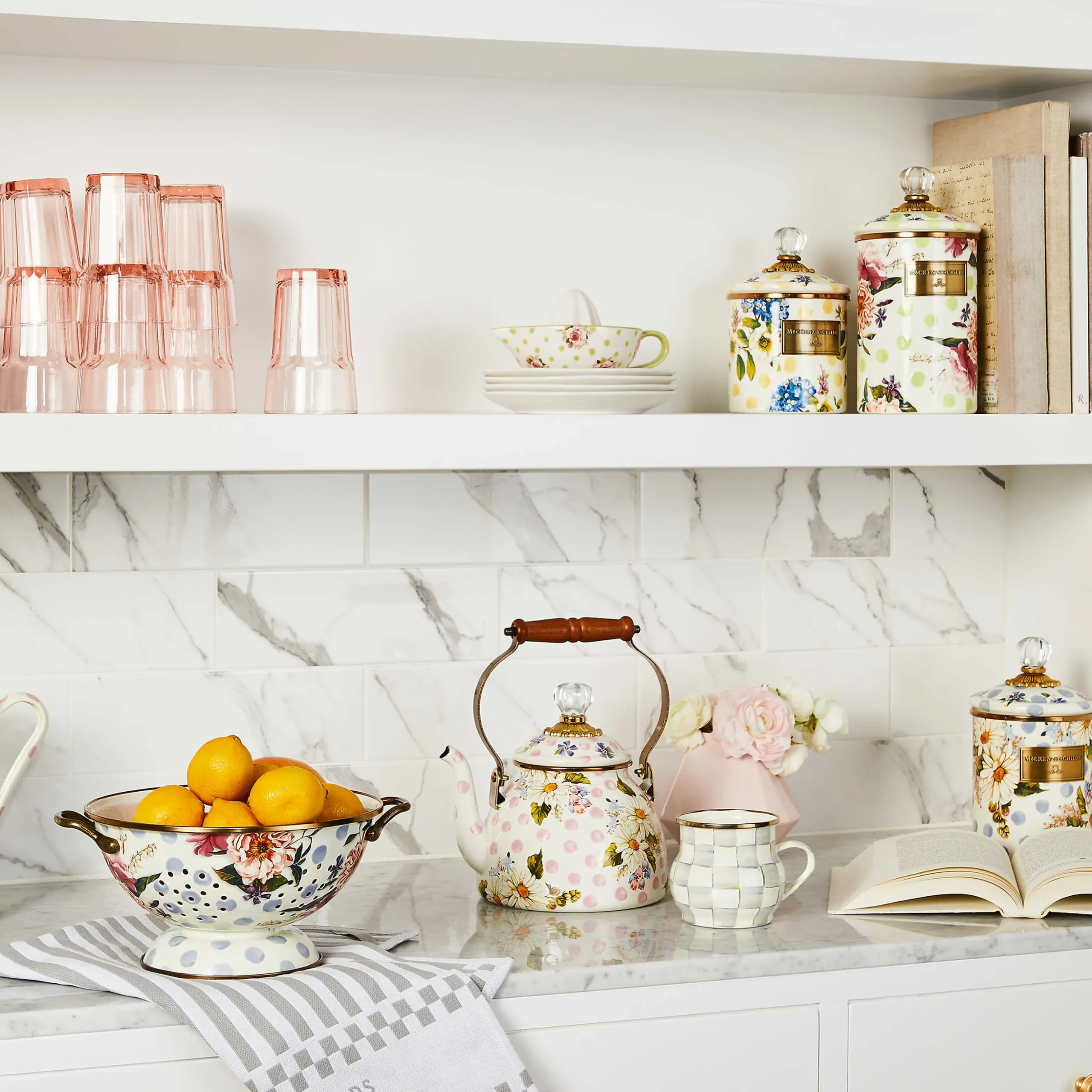 Sterling Check Enamel Mug