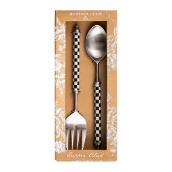 Supper Club Salad Serving Set - Courtly Check