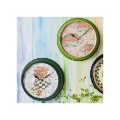 Tea Kettle Bouquet Wall Clock