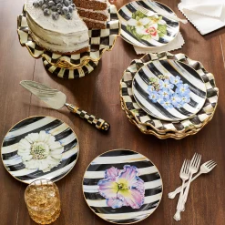Thistle & Bee Salad Plate - Forget-Me-Not