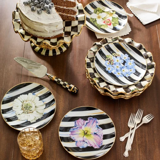 Thistle & Bee Salad Plate - Forget-Me-Not