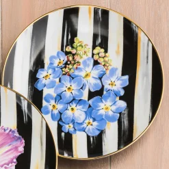 Thistle & Bee Salad Plate - Forget-Me-Not