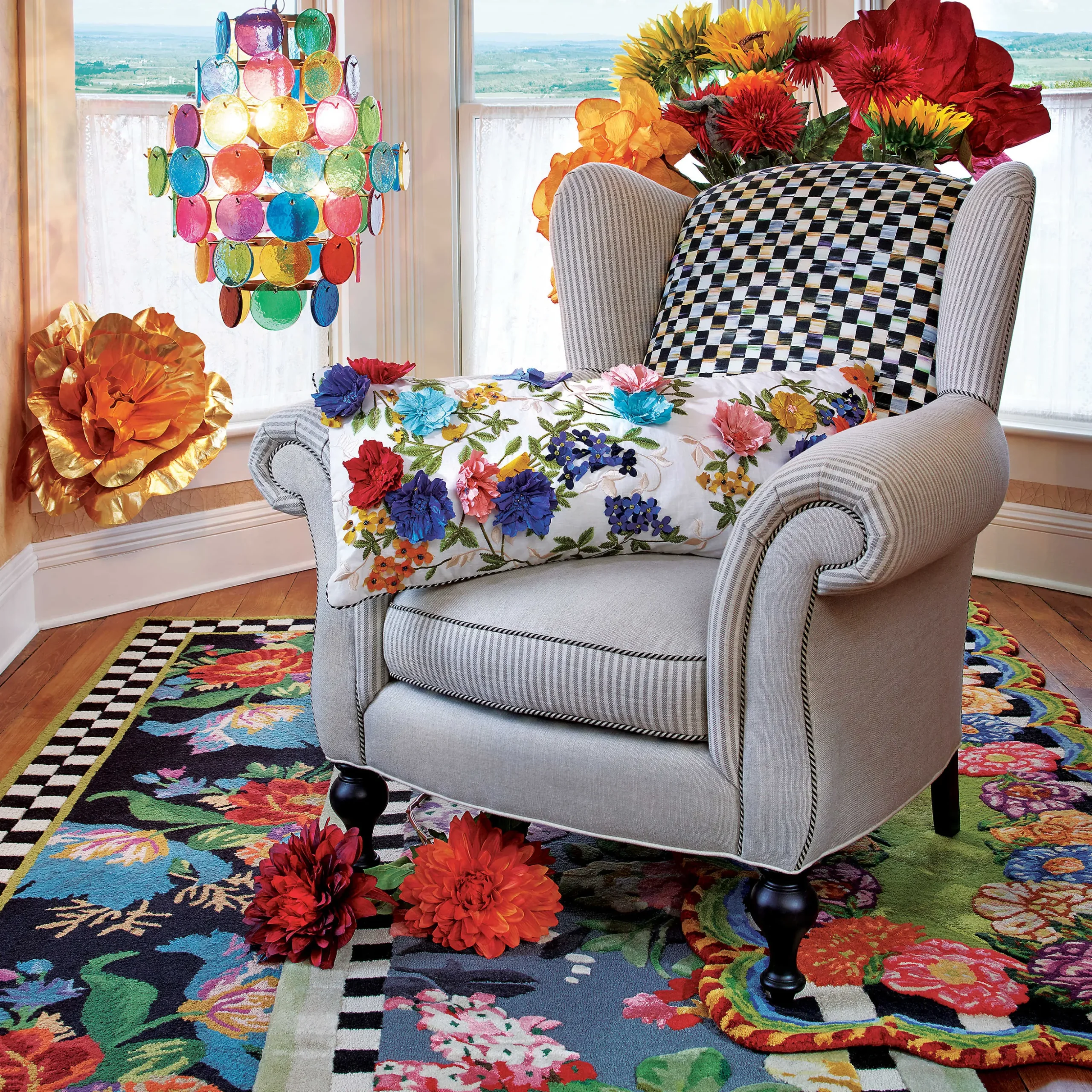 Tudor Rose Rug - 3' X 5'