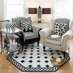 Westminster Hair On Hide Rug - 6' Octagon - White