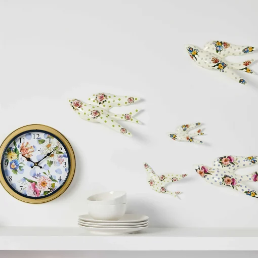 Wildflowers Swallowtail Wall Decor - Blue